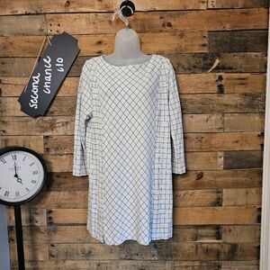 SALE-J. Jill women's diamond square design long sleeve tunic size large petite